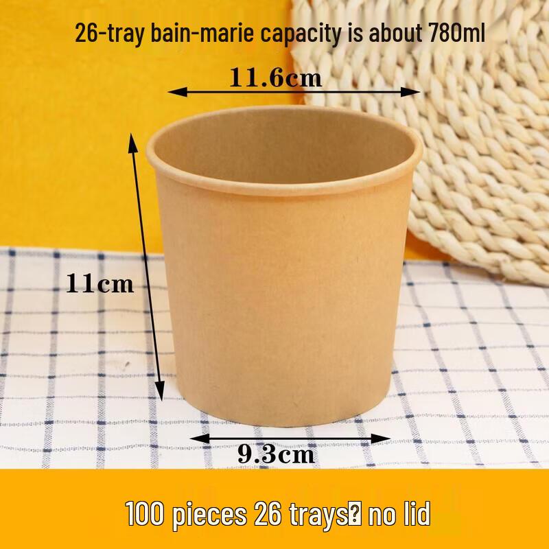 Jundingying 26oz Disposable Kraft Paper Bowls