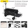 Outdoor Folding Wagon with Tank Wheels