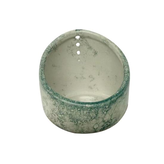 Ciotola Spogliaerbe per Erbe in Ceramica Tazza Spelafoglie per Erbe Fatta a Mano con Diverse Dimensioni di Fori Rotondi Strumenti Efficienti per Rimuovere le Foglie