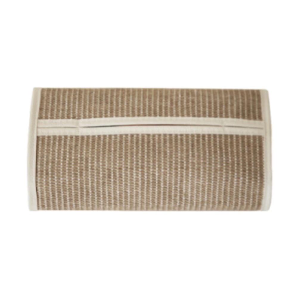 

High-End Ornament Woven Tissue Box Rectangle Shape Napkin Storage Container Bathroom Use коричневий