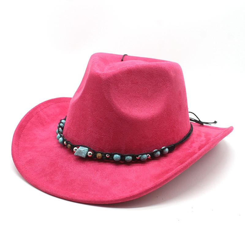 Western Style Felt Hat For Men And Women With Sun Protection And Breathability