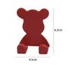 Self-Adhesive Wall Decoration Hook Creative Bear Phone Holder Key Hanger Hook Home/Office Data Cable Clip Wire Desk Organizer
