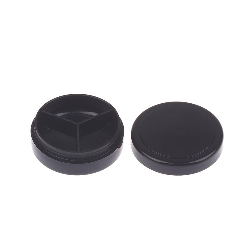 

3/4 Комірки Гель для Втирання Нігтів Порожня Банка Блискітки для Нігтів Фарбований Полірувальник Тримач Кейс Пакувальна Коробка Манікюр УФ Клей Органайзер Пластик 3 чорний