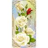 5D Needlework Diy Diamond Painting Cross Stitch Rose Diamond Embroidery Flower Vertical Print Round