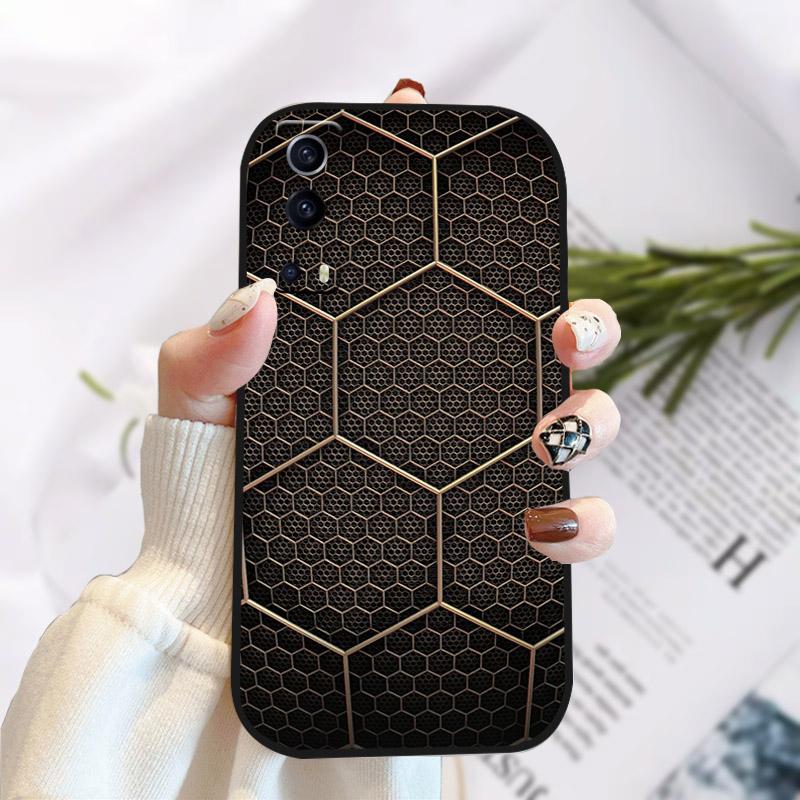 For Vivo Y72 Y52 5G Case Cover Stylish Painted Silicone Soft TPU Phone Protective Shell For Vivo Y 72 52 5G Shockproof Bumper