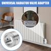 Adaptér radiátorového ventilu z nerezové oceli se šrouby s šestihrannou hlavou Univerzální nepropustný zacvakávací kovový konektor radiátorového ventilu Montážní sada