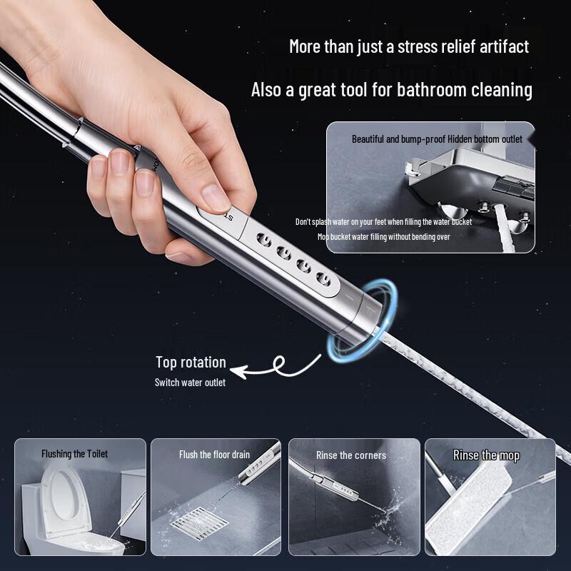 JOMOO Star Rain Piano Key Shower Set with Haier Water Heater Bundle