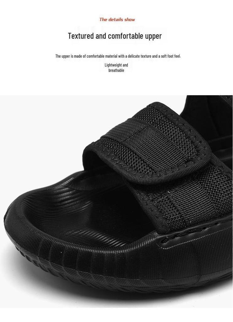 Men's Thick-Soled Beach Slippers: Soft, Wear-Resistant, Breathable Casual Flip-Flops