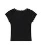 Yuupeu Lace Scoop Tee - Black