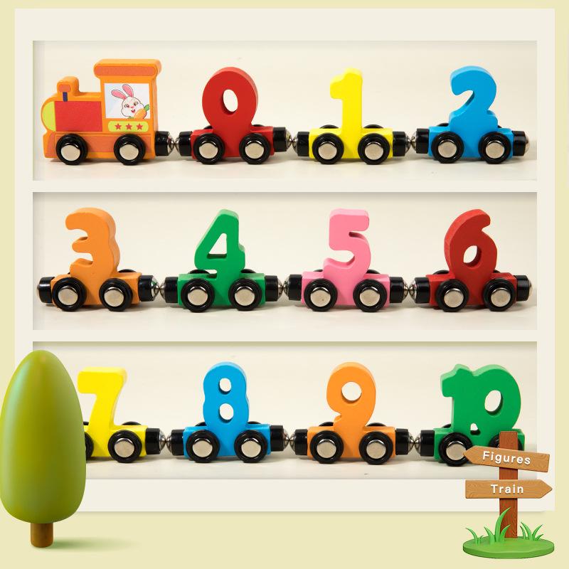 Magnetic Number Train Educational Toy for Ages 3-6: Early Learning Puzzle Blocks