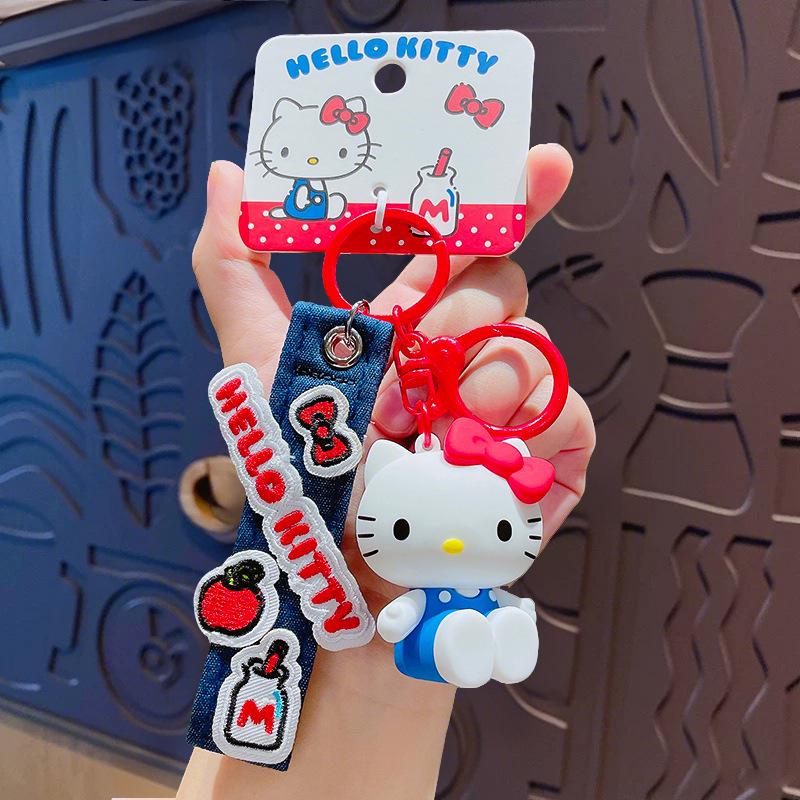 

Оригинальный брелок-подвеска с фигуркой мультгероя Hello Kitty - Креативный аксессуар для сумки для пар и женщин
