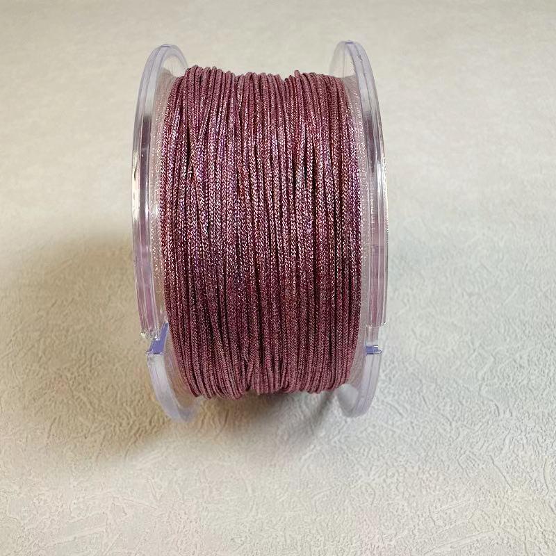 Gold Jade Thread 0.8MM for DIY Weaving: Necklace and Bracelet Handwoven Rope Materials. Colorful Thread approx. 70 meters