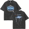 T-shirt Grafica Album ICEMAN Rapper Drake Vintage Lavato Uomo Donna Moda Hip Hop Oversize T-shirt Maschile Casual T-shirt in Cotone