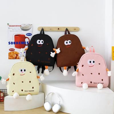 Keks Rucksack Damen Japanischer Ins Stil Weich Niedlich Cartoon Niedlich Leinwand Rucksack Mädchen Student Schulrucksack