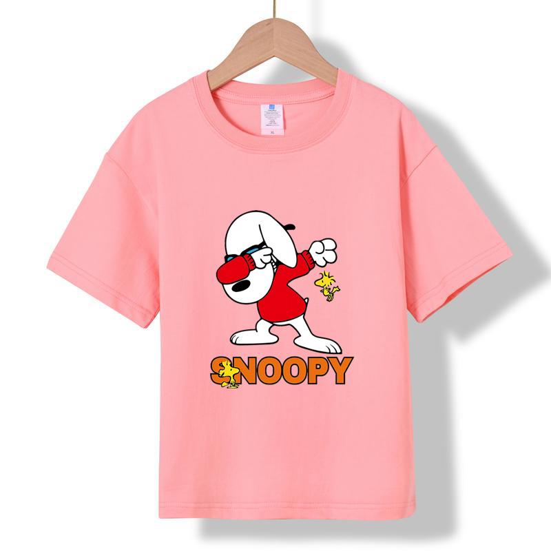 XH89 MINISO 2026 Summer New Printed Cotton Round Neck T-shirt for Children Aged 1-16, Boys and Girls