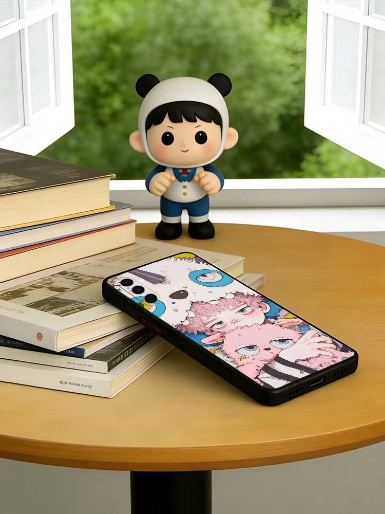 

Chibi Girl Phone Case For Samsung Galaxy A73,A72,A71,A70,A53,A52,A51,Others Soft Black Cover Samsung a53 5g