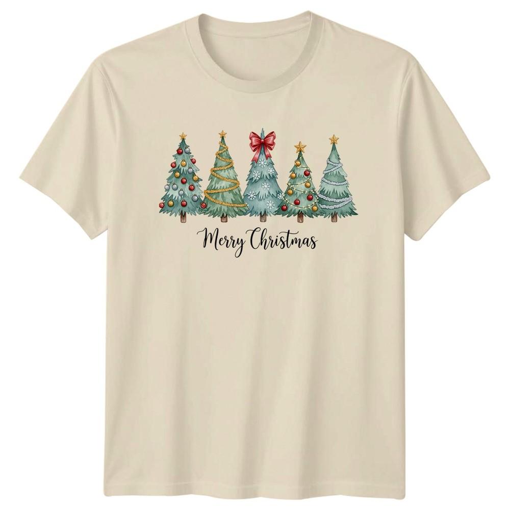 Merry Christmas Trees Holiday Christmas Unisexs TShirt Unisexs Graphic Tee