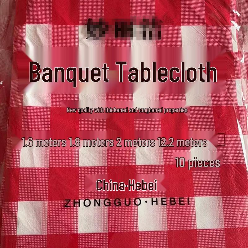 Yuzhuxun Disposable Checkered Tablecloth