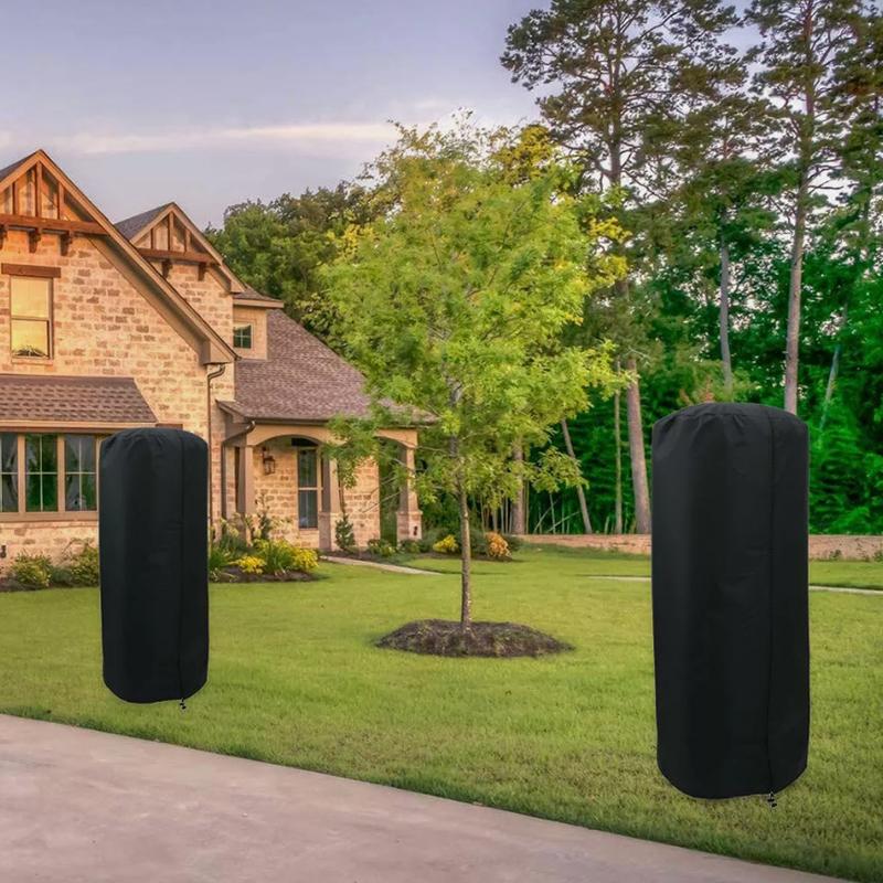 210D Oxford Cloth Waterproof Patio Heater Cover Dust-Proof Sun Protection Garden Heater Cover Outdoors Furniture Protector