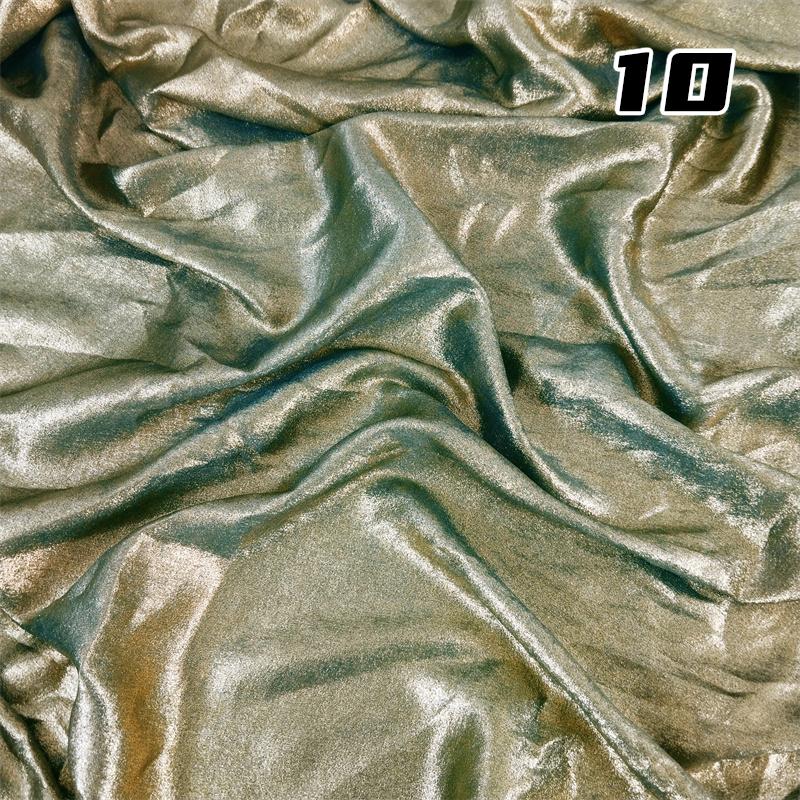 100*150cm Shiny Hot Stamping Stretch Luster Fabric For Diy Sewing Wedding Dress Hanfu Upholstery Sofa Curtain Background Cloth
