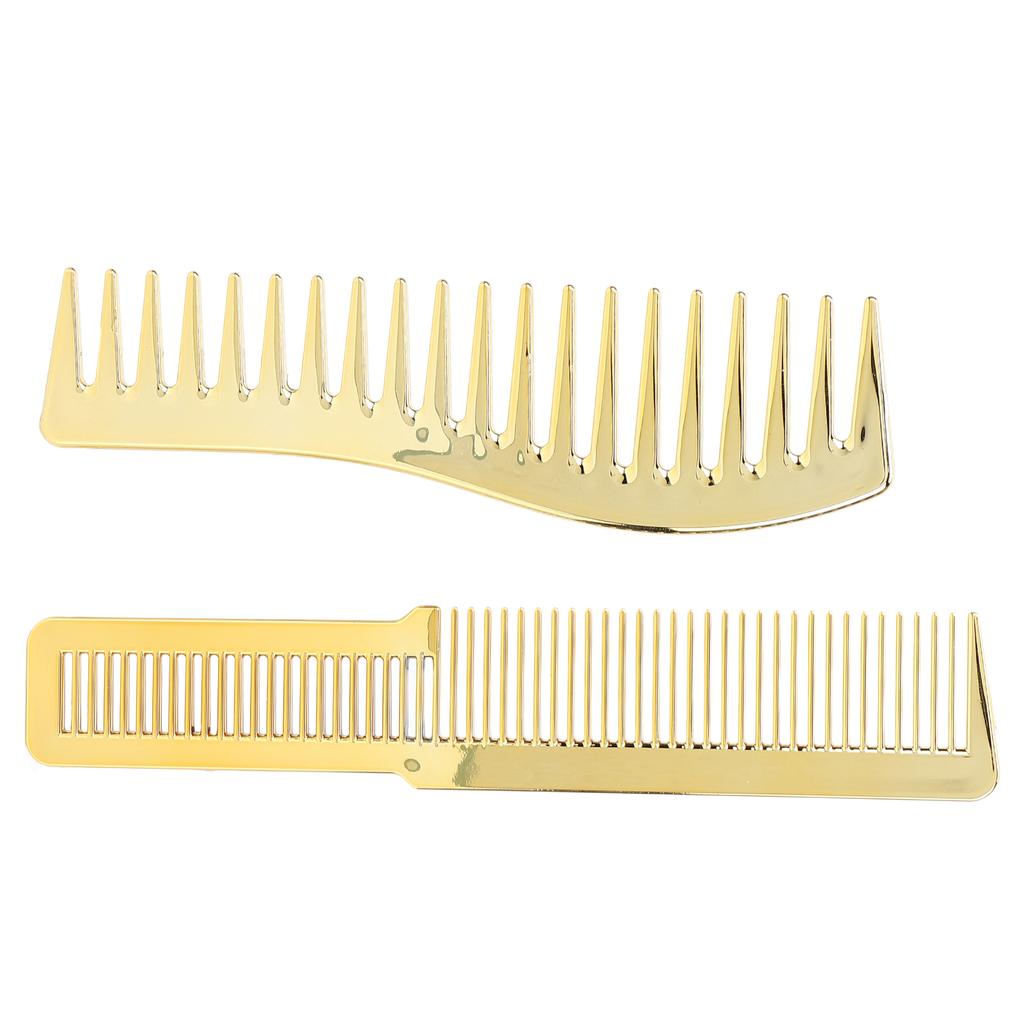 Haarschneidekamm für Friseursalons, breiter Zahnkamm für alle Haartypen, Gold