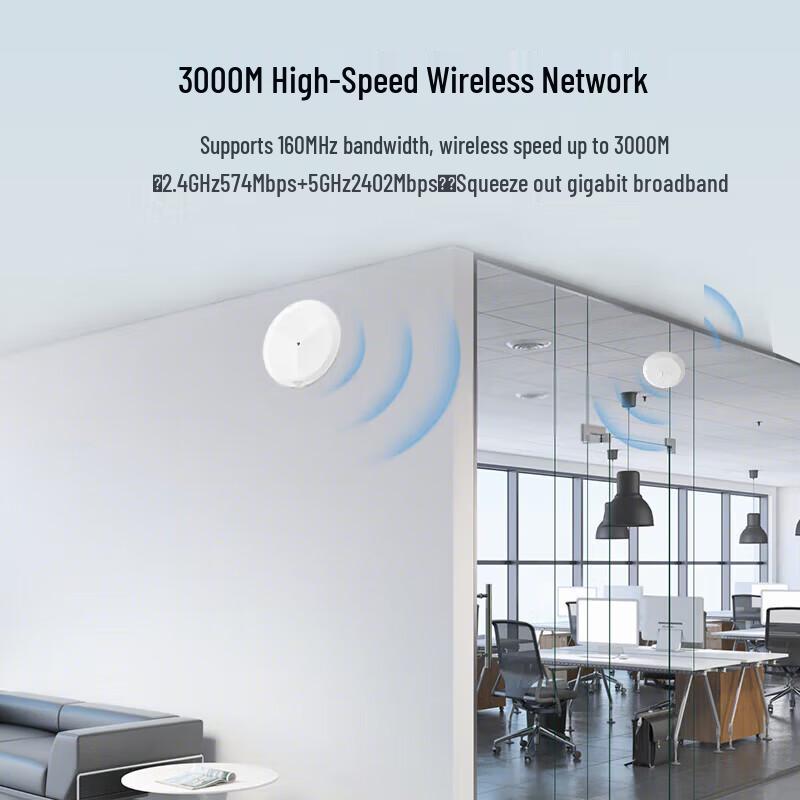 H3C Wi-Fi 6 Ceiling-Mount Wireless Access Point & 5-Port Gigabit Router Kit (CN version)