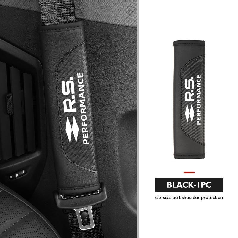 Universal Car Seat Belt Leather Shoulder Strap Protector Pad For Renault Symbol Clio 3 4 Sparco Dacia RS Megan Scenic EspaceHE3F