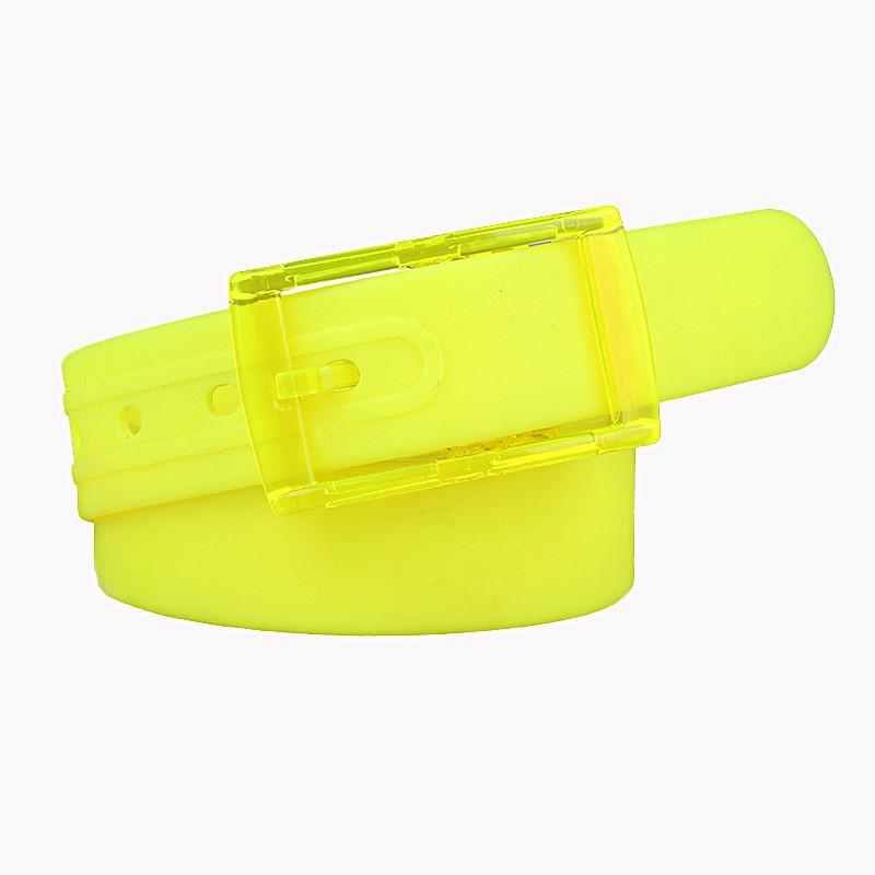 Silicone Belt Men Women - Plastic Buckle Candy Color Scented Waistband Casual Adjustable Fashion Accessory