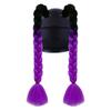 2 pezzi/coppia Decorazioni per Caschi Donna Treccine Parrucca con Ventosa Twist Doppia Coda di Cavallo per Moto