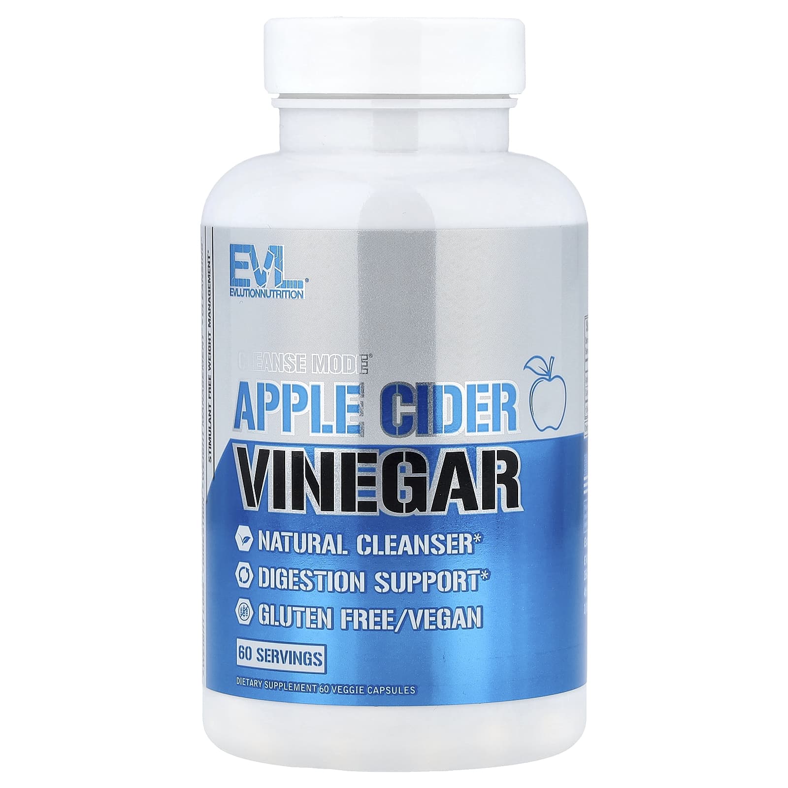 

EVLution Nutrition, Cleanse Mode®, Apple Cider Vinegar, 60 Veggie Capsules