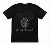 It Is Well With My Soul Christian Wildflower Dandelion Faith Black T-shirt