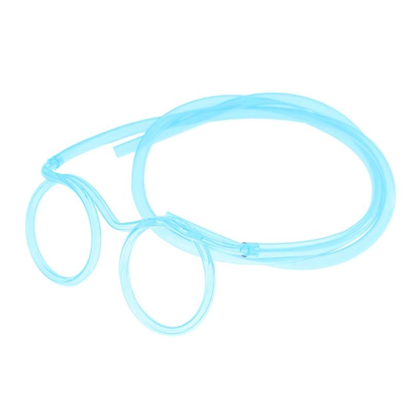 Plastic Straws Glasses Design Soft Drink Juice Straws Tube For Adult Chidren Cartoon