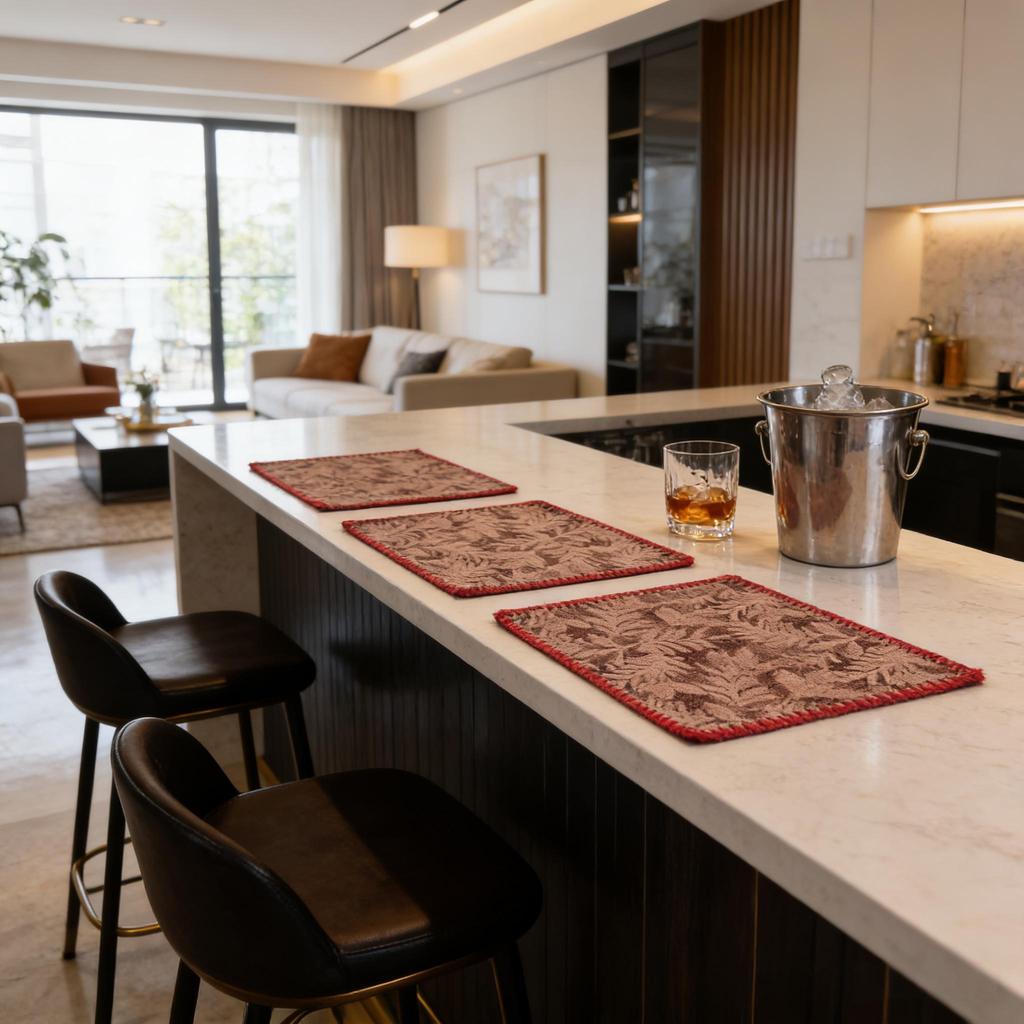 Easy Clean 12x18 Inch Cotton Linen Washable Table Mats Reusable Durable for Kitchen Dining Room Home Wedding Party Festival Banquet Decor Placemats