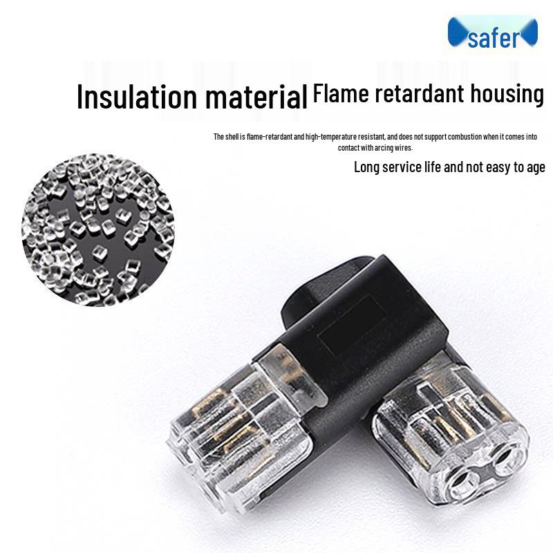 LED Strip Light Terminal Block: Quick Connect, Interlocking, Removable 2P Double Wire Connector