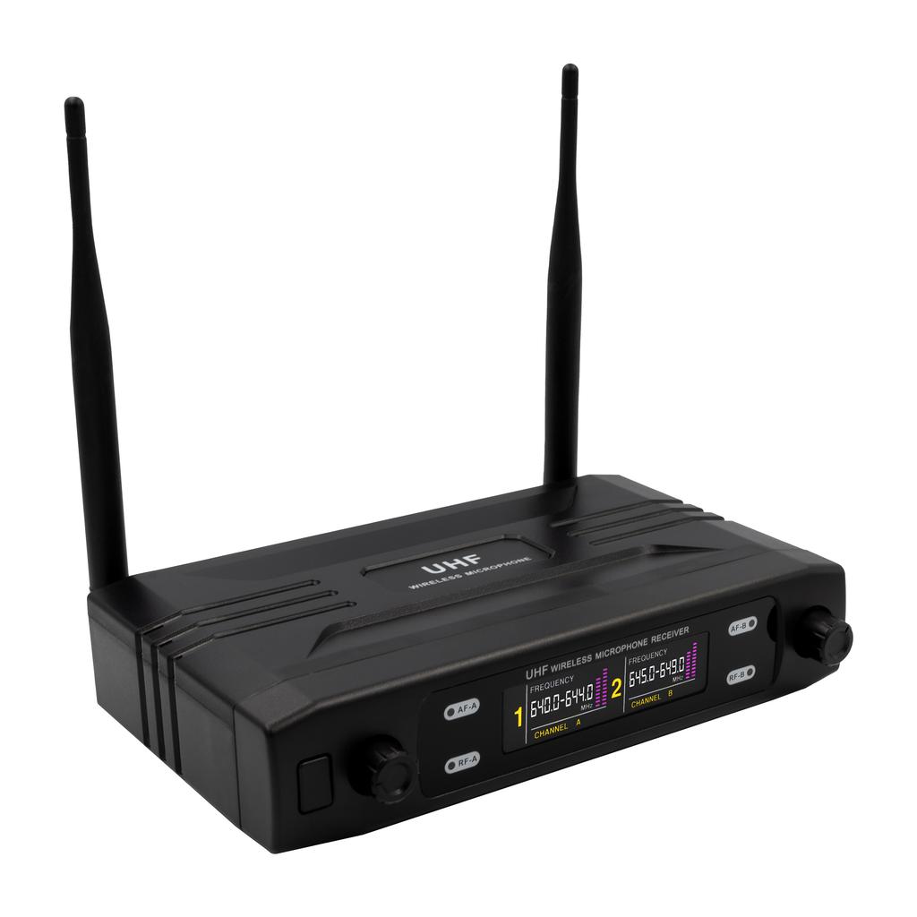MusicMate MM-500 VocalPro Duo Wireless Microphone Set