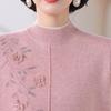 Winter Velvet Sweater: Versatile Long Sleeve Knitwear for Middle-Aged & Elderly Women