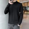 Men's Slim Fit Mid-High Neck Autumn/Winter Knit Sweater - Solid Color, Youth Korean Style