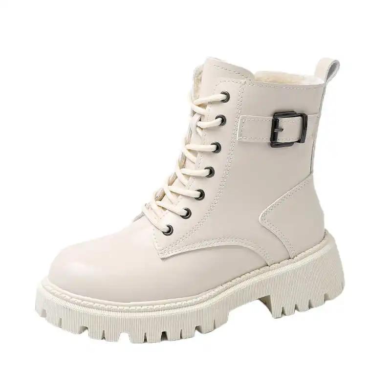 Fashion Plush High-top Wide Boots Luxury Woman Flat Shoes Long Feet Shoes Sneakers Sports Buy Shooes Sepatu Designers Tenix