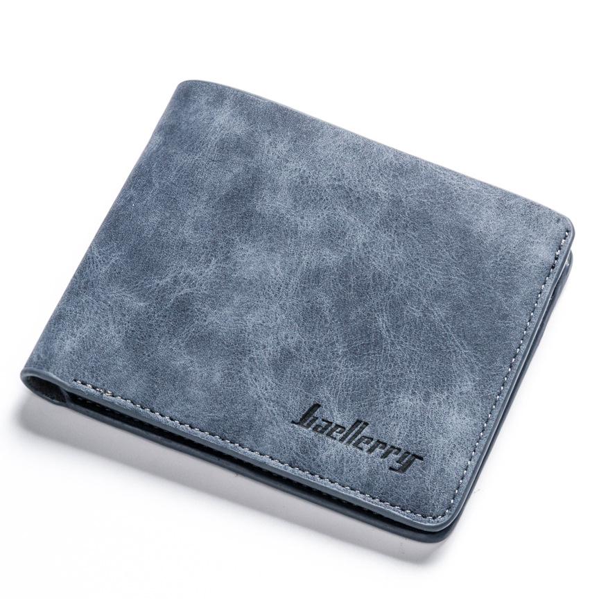 Men's Retro Leather Wallet - Short Style, Multi-Card Slots, Money Clip, Large Capacity, High-End.
