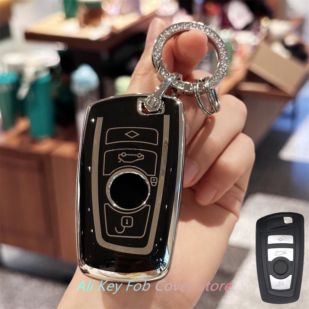 Key Fob Cover Keychain Lanyard for BMW 1 3 4 5 6 7 Series X3 X4 M5 M6 GT3 GT5 Keychain Keyless Entry Remote Case Holder