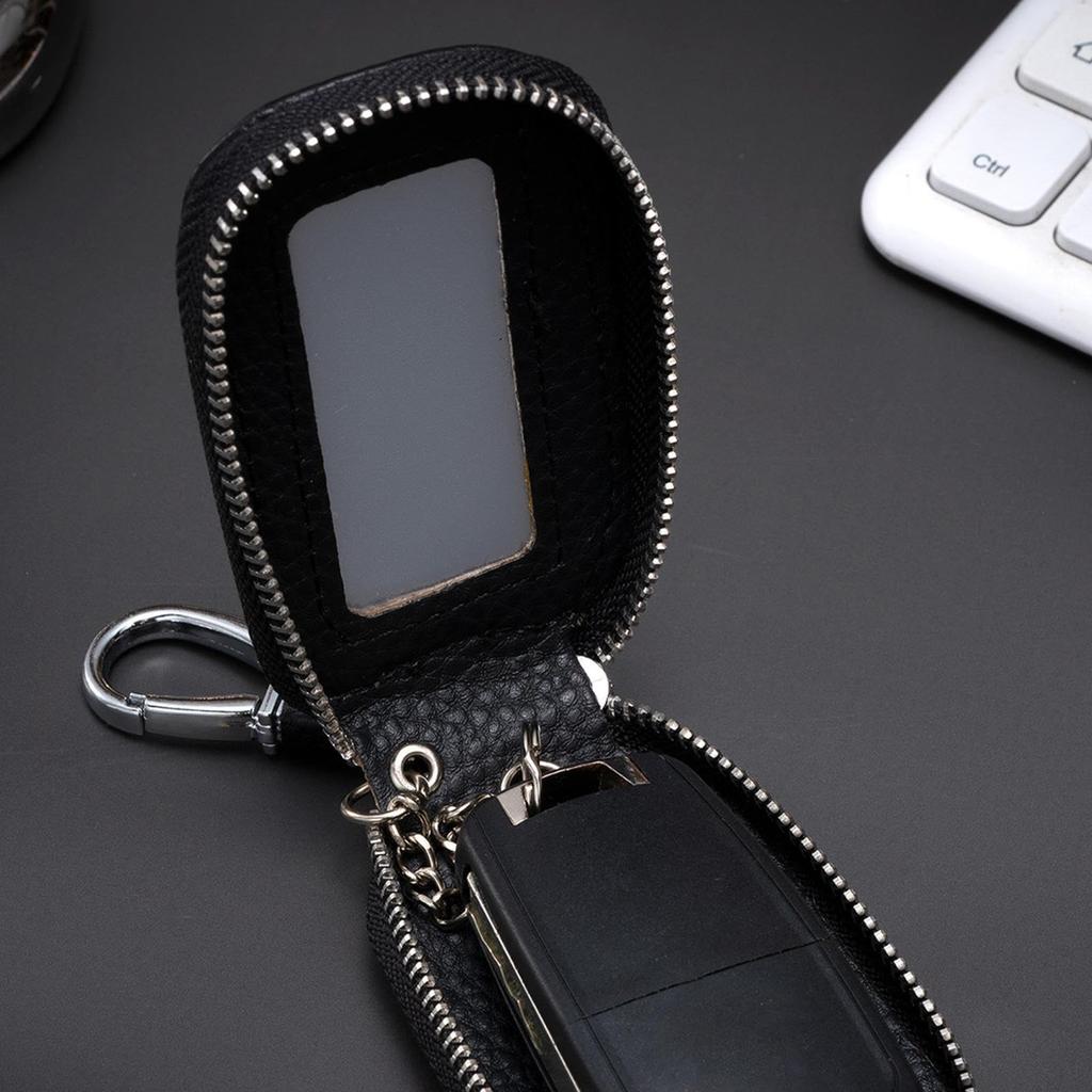 Key Pouch for Car Keys, Vehicle Keyring Zipper Bag, Car Key Fob Cover Case,