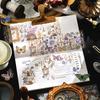 InFeel.Me PET Stickers: Wild Starry Seas Series with Hot Stamping Clock Chain Journal Decoration.