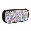 Cute Japane Lucky Star Kawaii Pencil Case for Girl Boy Large Capacity Anime Game Pencil Box Stationery