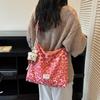 Popular Leopard Print Bag Women's New Large-capacity Commuter Shoulder Bag Niche Retro Messenger Bag