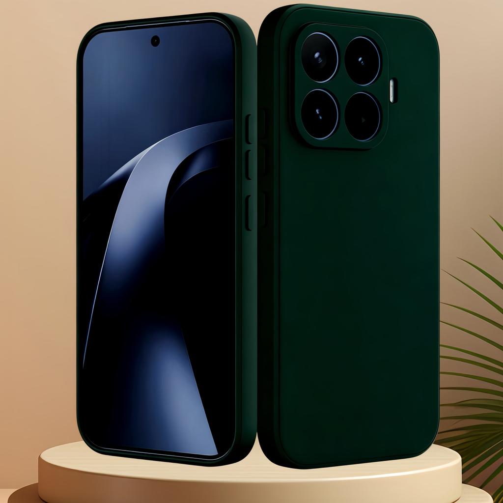 Funda Protectora de Silicona Líquida a Prueba de Golpes de Color Sólido Moda Noble Para Xiaomi 17T Pro/17/15T Pro/15T