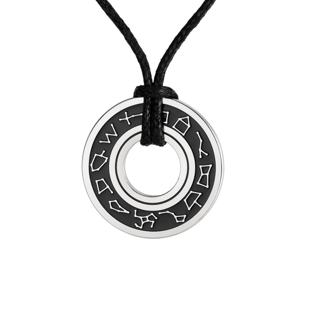 LIKGREAT 12 Zodiac Signs Necklace for Men Women Astrology Constellation Pendant Chain Stainless Steel Pagan Witchy Jewelry Gift