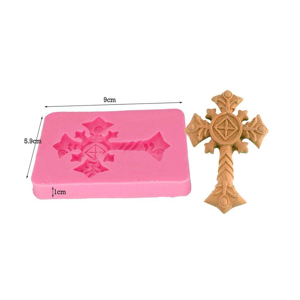 Silicone Cross Mold Fondant For DIY Baking Pastry Art Candy Clay Cake Decorating Chocolate Tool