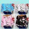 Off Shoulder Women Floral Tops Ladies Summer Loose T Shirt Blouse Size Plus