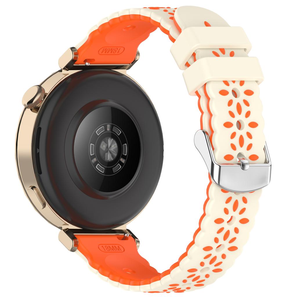 20mm silikonový řemínek pro Samsung Galaxy Watch7 44mm/6/5/4/4 Classic se vzorem slunečnice, dvoubarevný řemínek k hodinkám