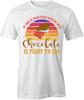 CHOCOLATE IS FRUIT TO ME TShirt Tee Short-Sleeved Cotton SARCASM HUMOR S1WCA980